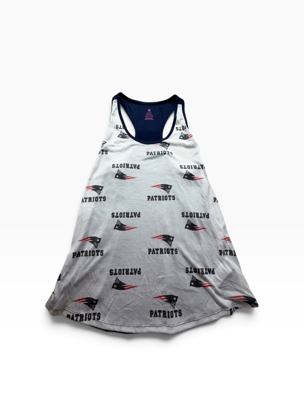 New England Patriots Juniors Racerback Tank Top L 11/13 NWT NFL